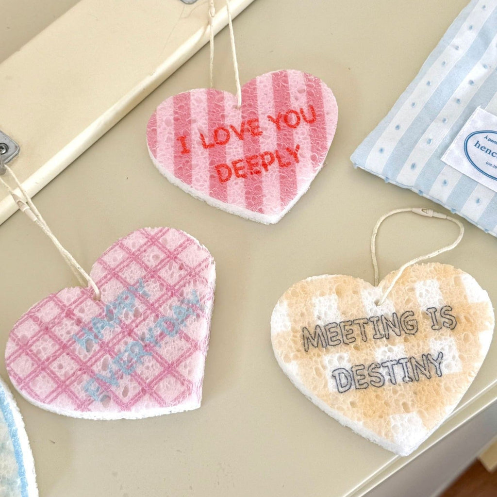 Love Heart Dish Sponge Set