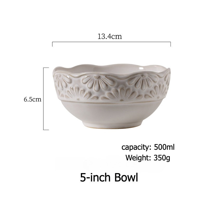 Garland Embossed Ceramic Dinnerware