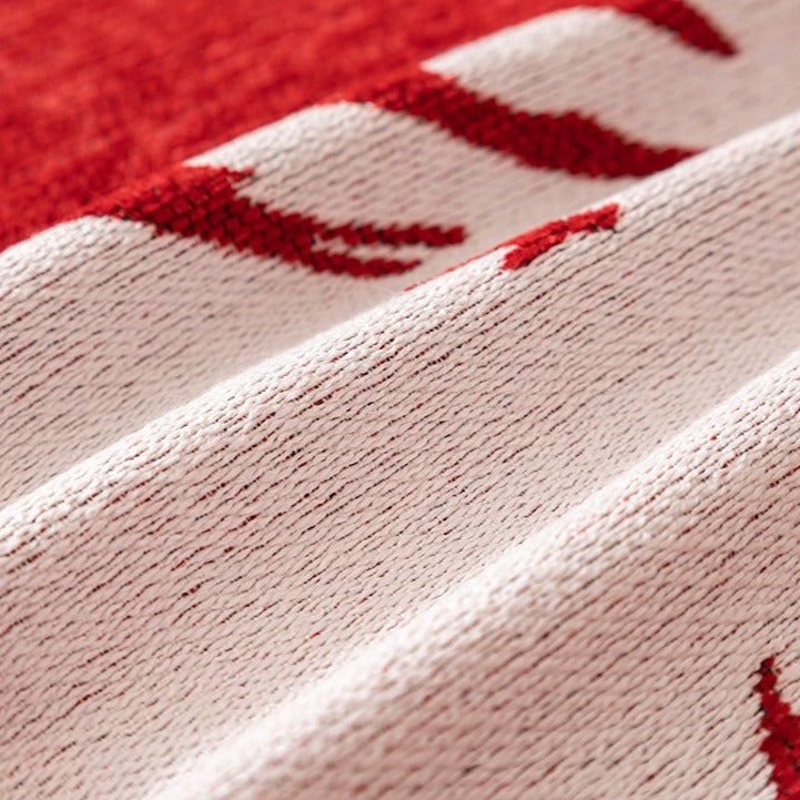 Red Xmas Sofa Cover
