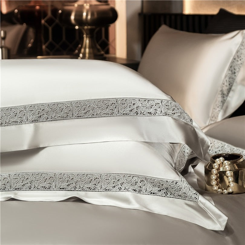 Willa Ash Modern Egyptian Cotton Satin Bedding Set