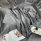 Neo Deep Grey Silky Egyptian Cotton Bedding Set