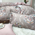 Amelia Feather Print Egyptian Cotton Bedding Set