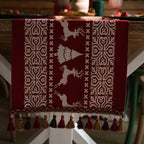 Red Reindeer Table Runner