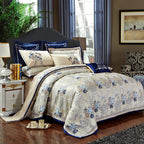 Gazaneya Oriental Jacquard Embroidered Luxury Bedding Set