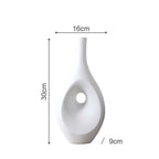 Monochrome Hollow Elegance Vases