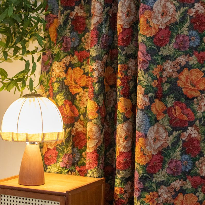 Retro Blossoming Curtain - FINAL SALE