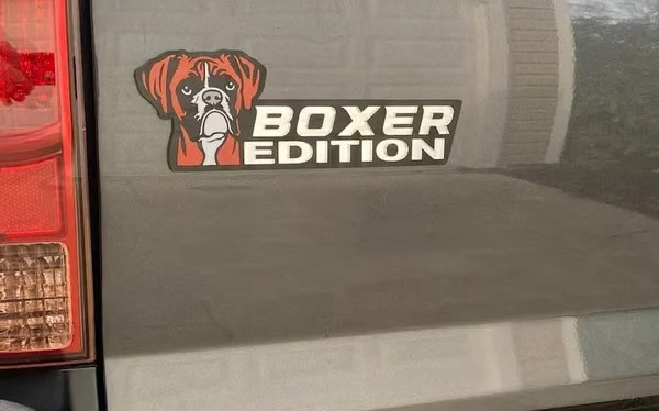 🎅2025 Christmas Hot Sale - Dog Car Badge Laser Cutting Car Emblem