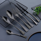 Jet Black Stainless Steel Cutlery Set