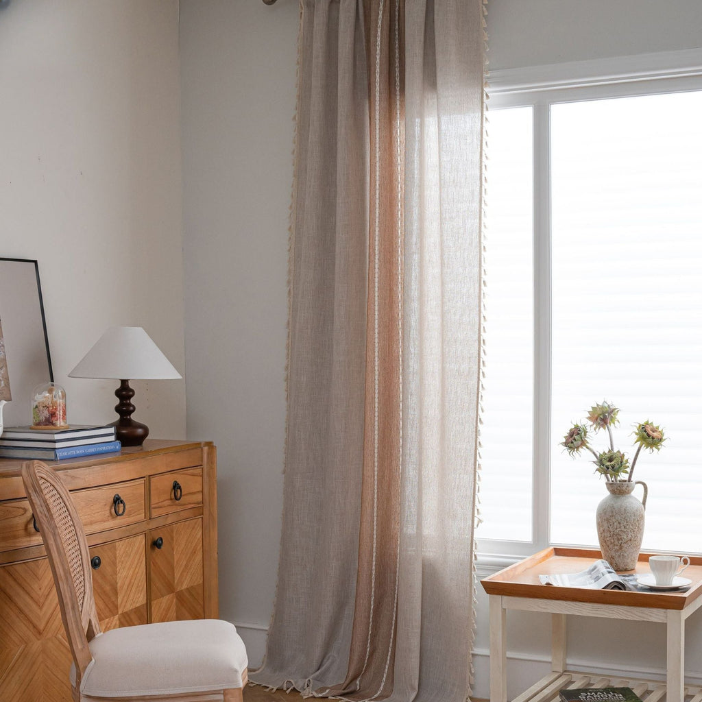 Farmhouse Tassel Curtain