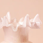 Ruffled Romance Glass Vase