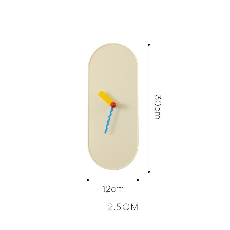Peaceful Oval Clock