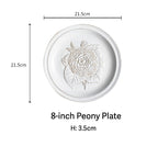 Botanical Embossed Plate