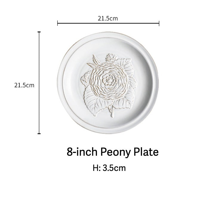 Botanical Embossed Plate