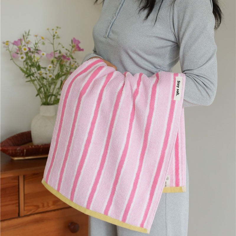 Retro Cafe Stripe Towel