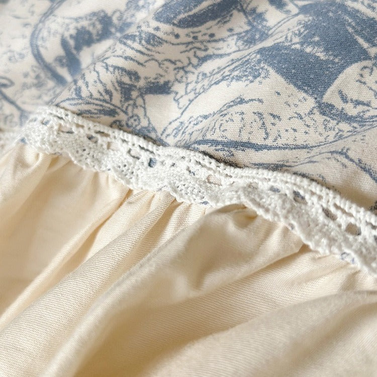 Courtly Blue Quilt Cover Set