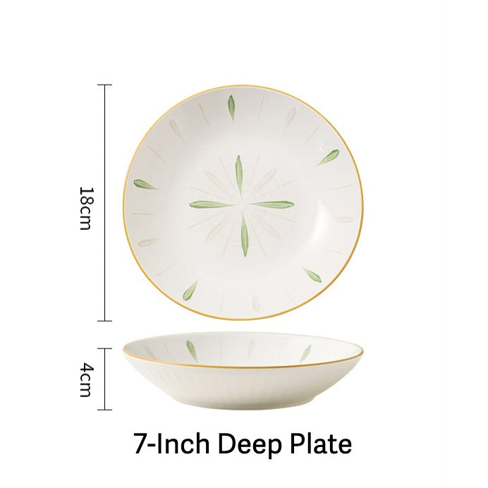 Spring Leaves Dinnerware Set