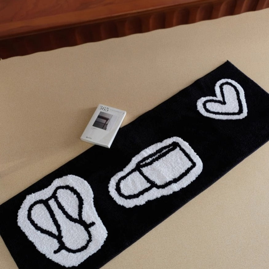 Line Art Doodle Rug
