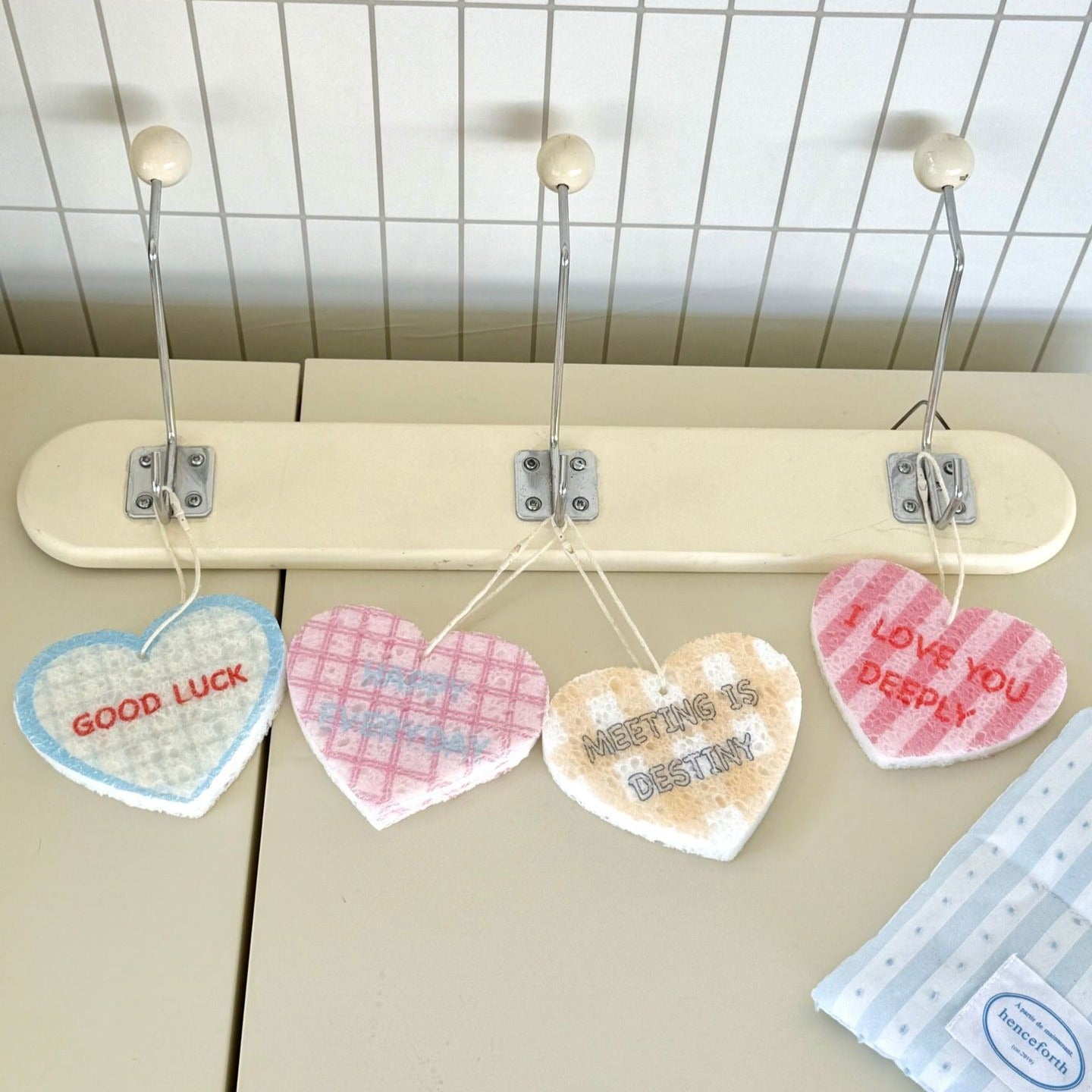 Love Heart Dish Sponge Set