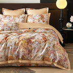 Monetta Floral Bloom Printed Luxury Egyptian Cotton Bedding Set