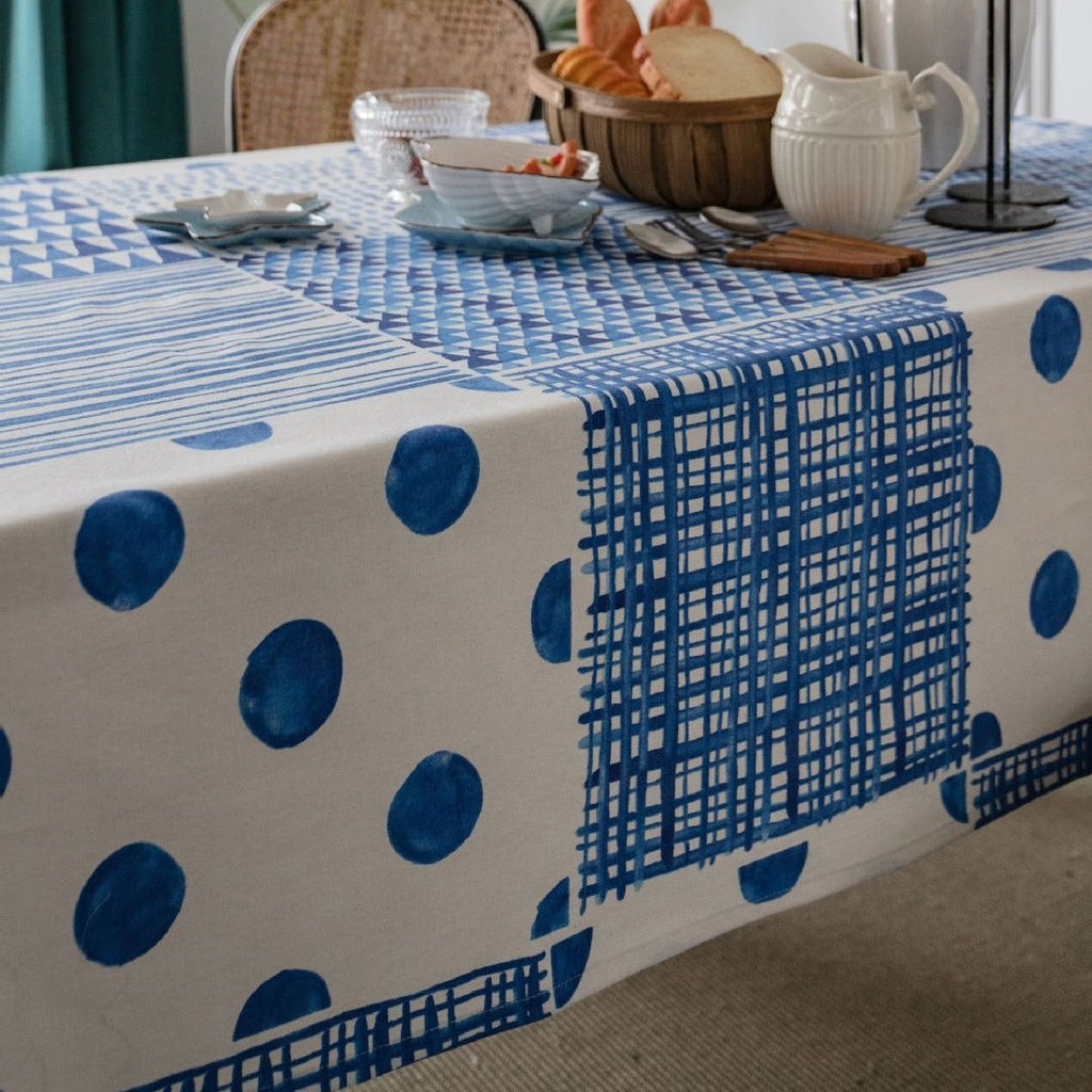 Mediterranean Blue Tablecloth
