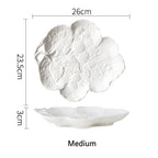 Snowy Leaf Harvest Plate