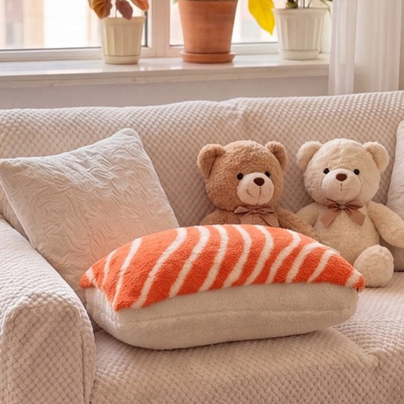 Kawaii Salmon Roll Cushion
