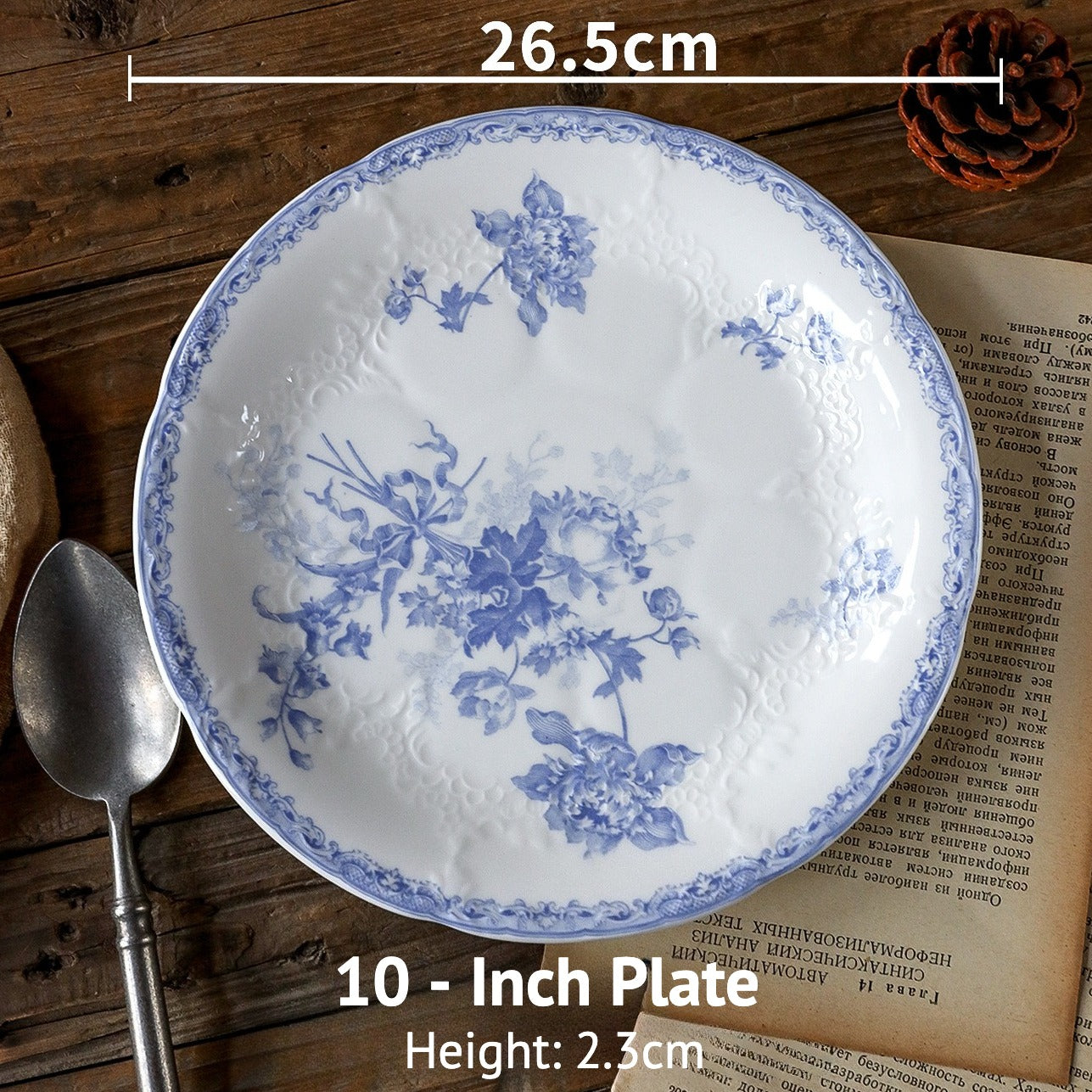 Delft Blue Bouquet Plate