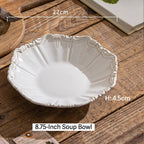 Ivory Scallop Antique Dinnerware