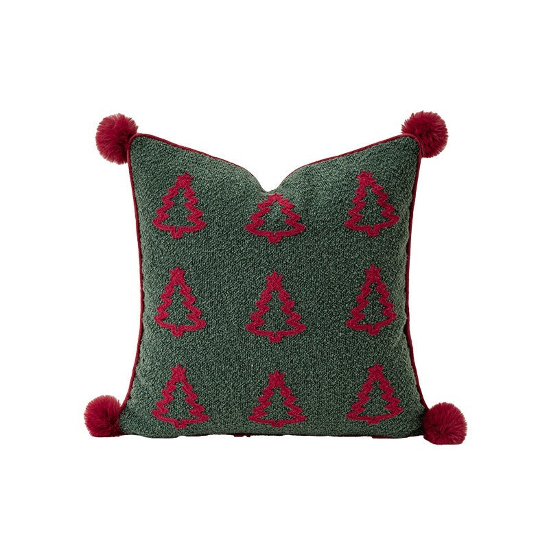 Xmas Night Tree Square Cushion