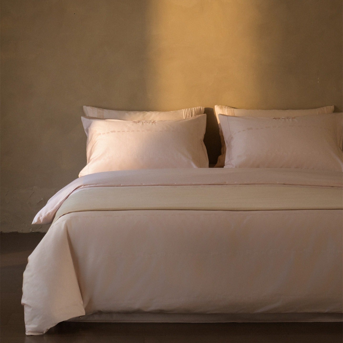 Blush Piglet Stripe Bedding Set