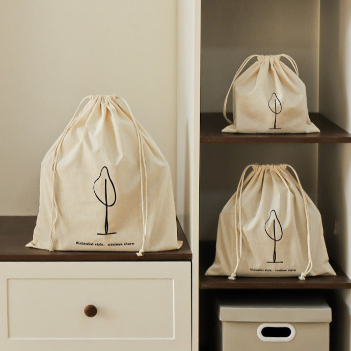 Lonely Tree Drawstring Bag Set