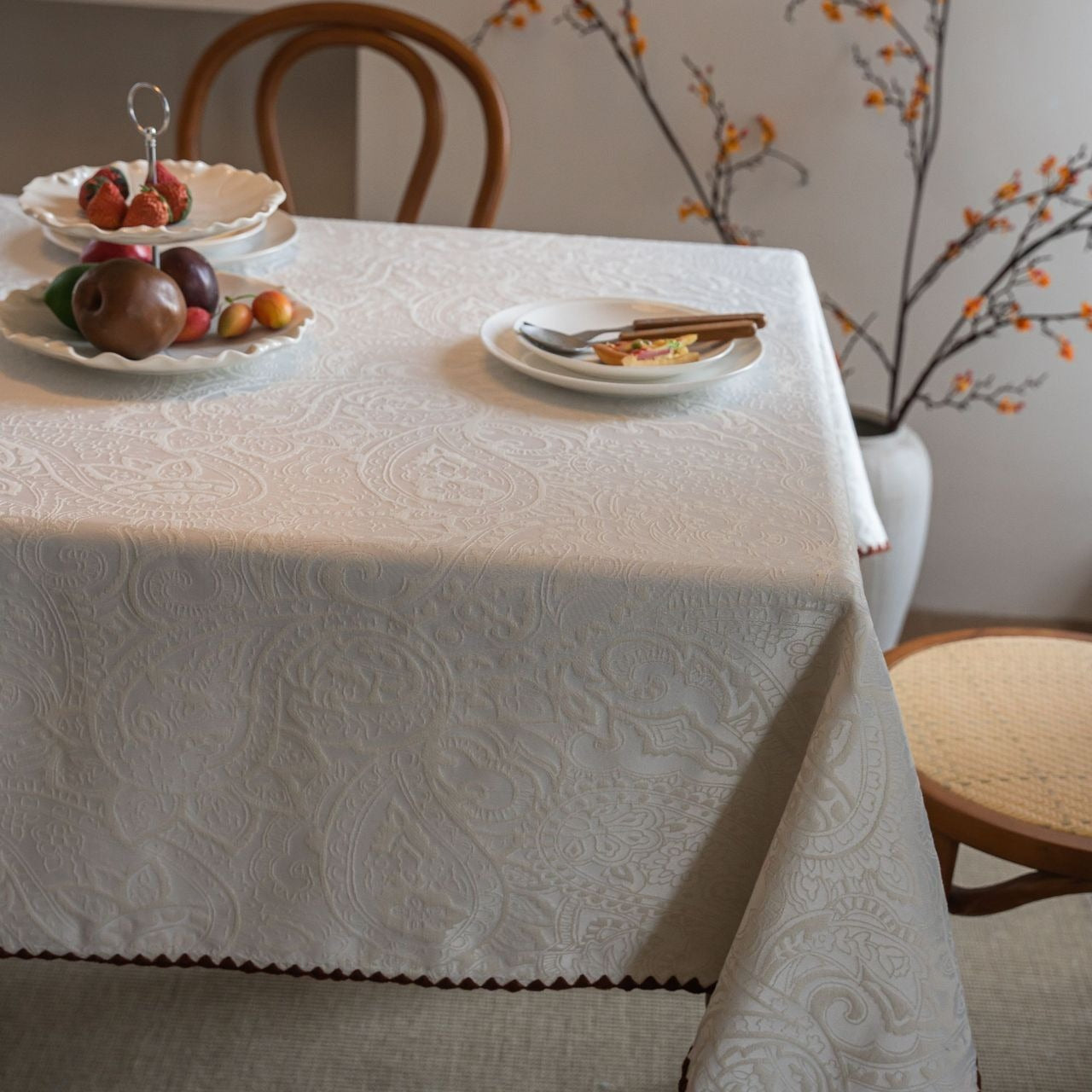 French Paisley Tablecloth