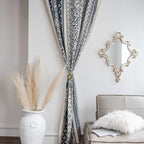 Santorini Blue Stripe Curtain