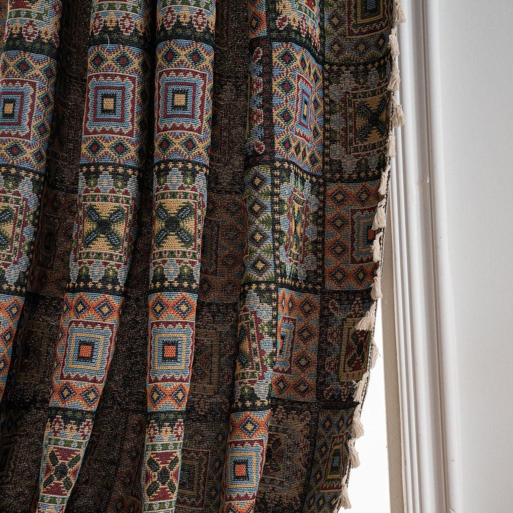 Tribal Totem Tassel Curtain