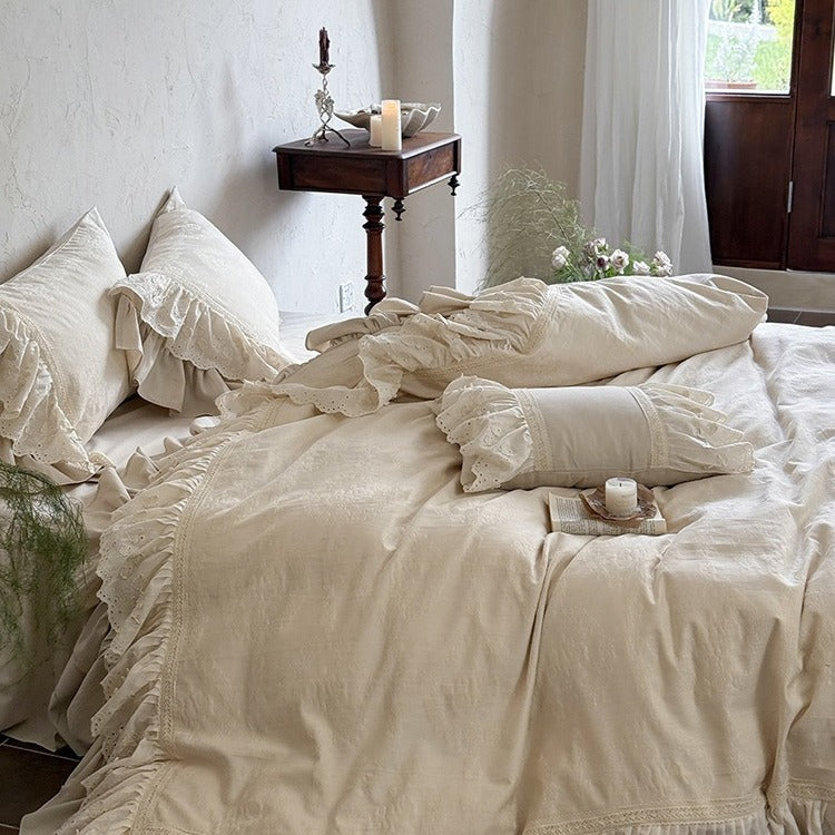 French Garden Frill Bedding Set