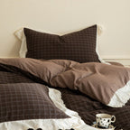 Morning Coffee Tartan Bedding Set