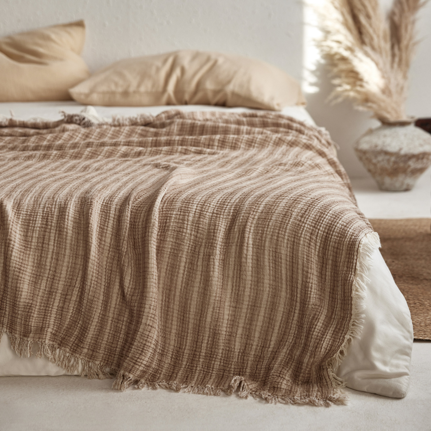 Woven Stripe Throw Blanket