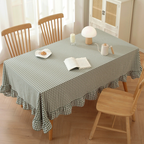 Dreamy Gingham Frill Tablecloth