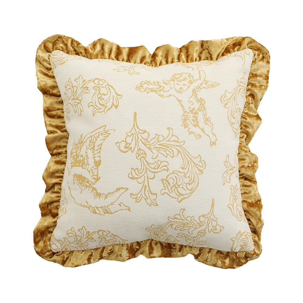 Ornate Ruffle Cushion - FINAL SALE