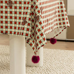 Pinecone Checkerboard Tablecloth