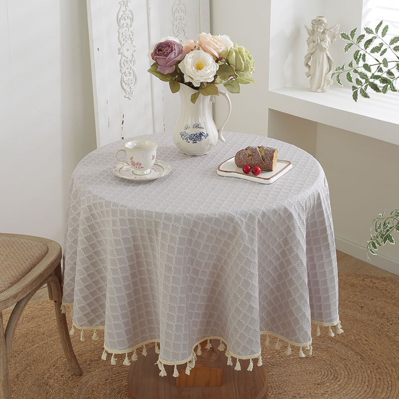 Soft Grid Morning Tablecloth