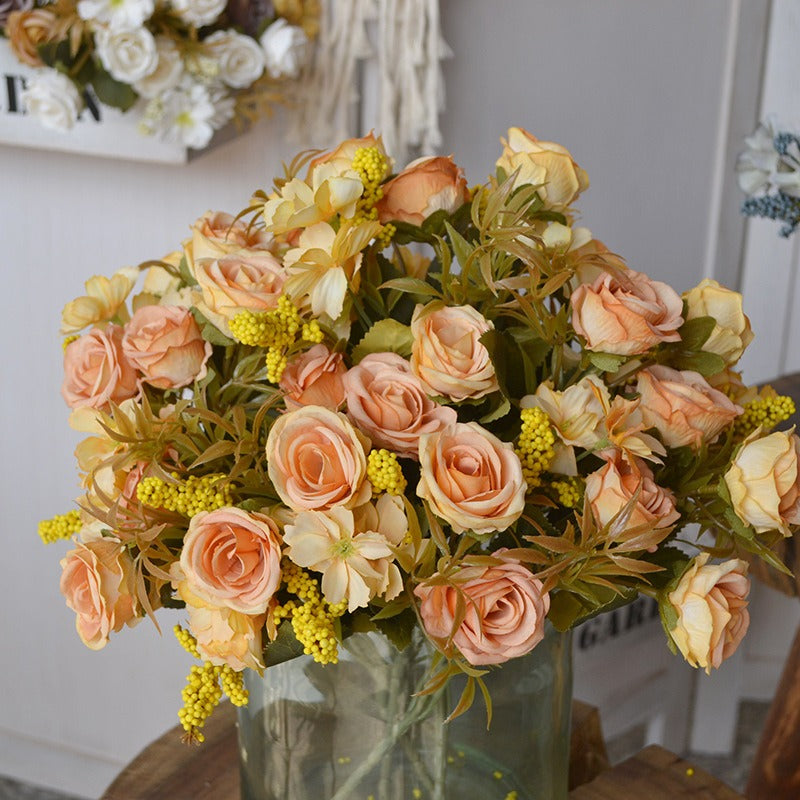 Countryside Rose and Wildflower Bouquet