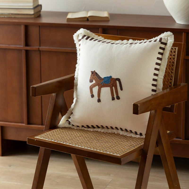 Pasture Tales Embroidered Cushion