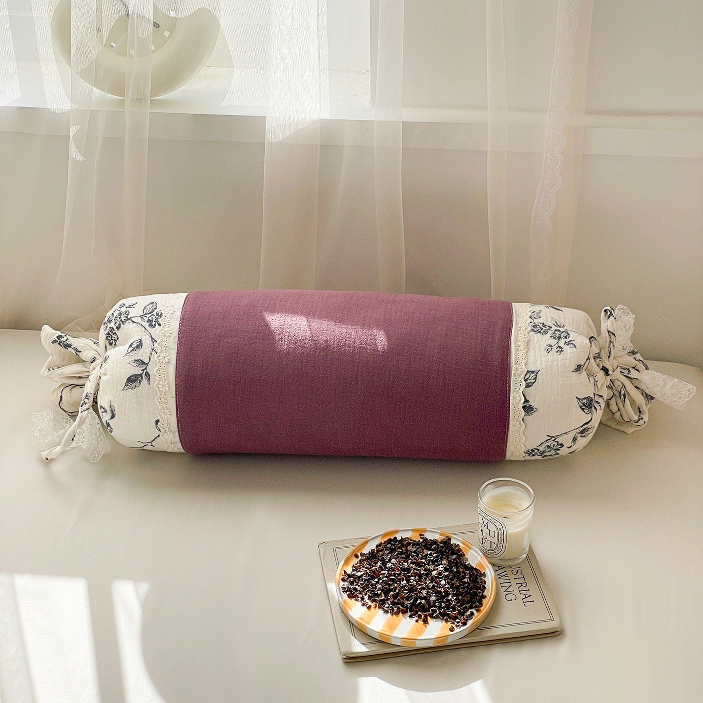 Candy Lace Bolster Pillow
