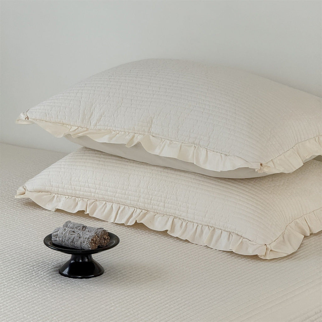 Soft Cream Summer Quilted Blanket