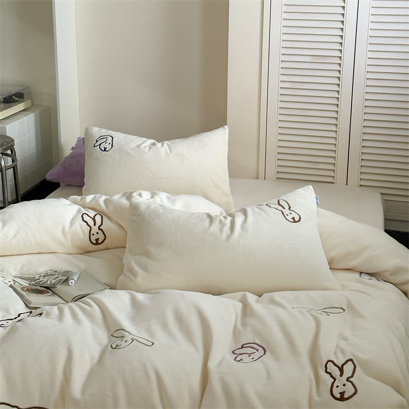 Warm Bunny Bedding Set