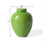 Green Crackle Ceramic Vase