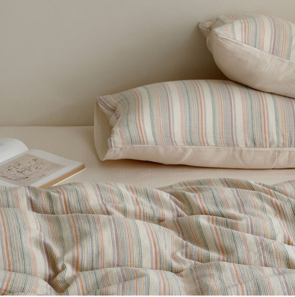 Rainbow Stripe Bedding Set
