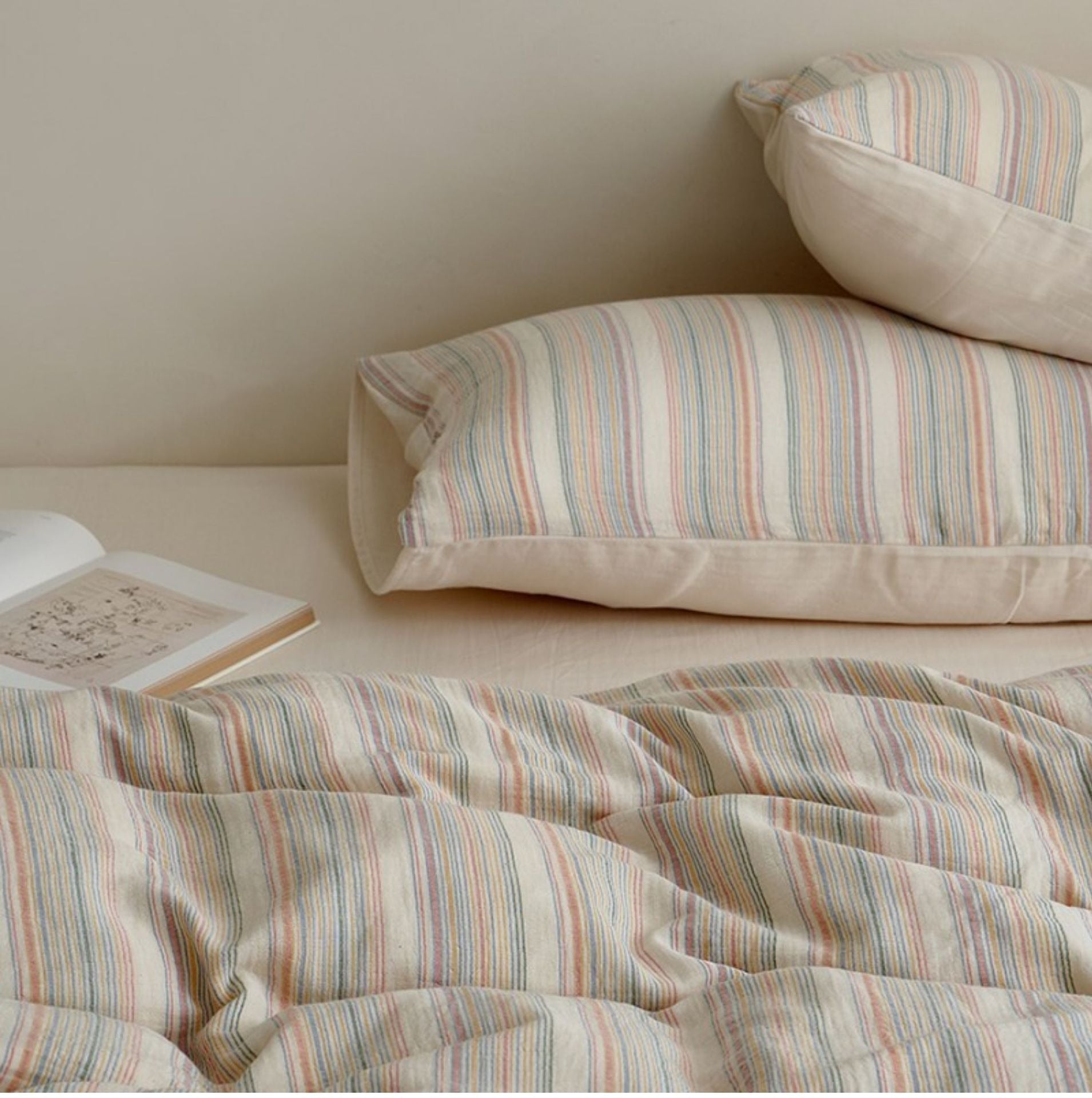 Rainbow Stripe Bedding Set