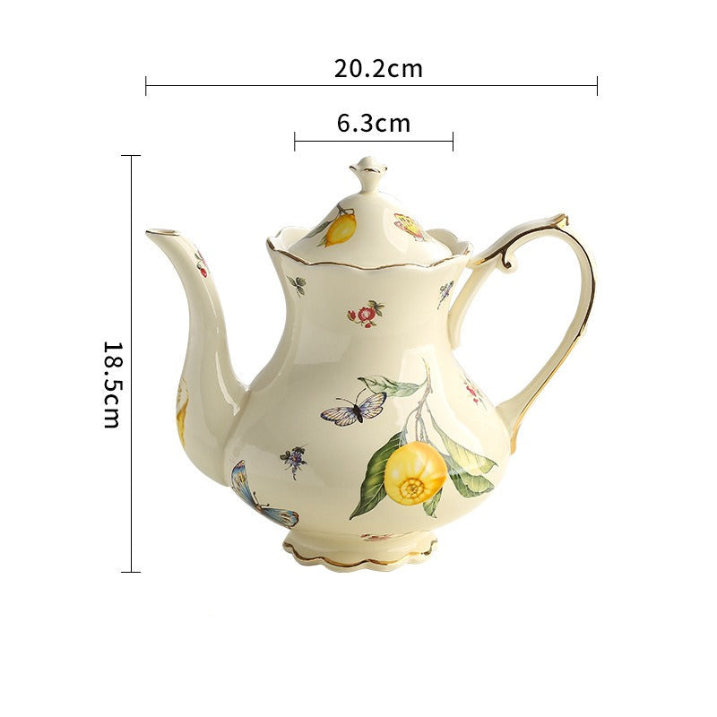 Lemon Garden Teapot & Cup Set
